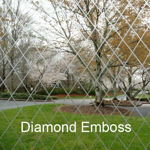 Sample Swatch - Clear Vinyl Fabric 20 MIL - Diamond Emboss