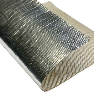 Aluminum Fiberglass Fabric 18 oz - Aluminized Fiberglass by Yard or Roll - 60" Width