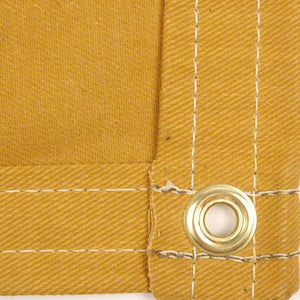 Sigman 16' x 24' Cotton Canvas Tarp 16 OZ - Tan Color - Made in USA