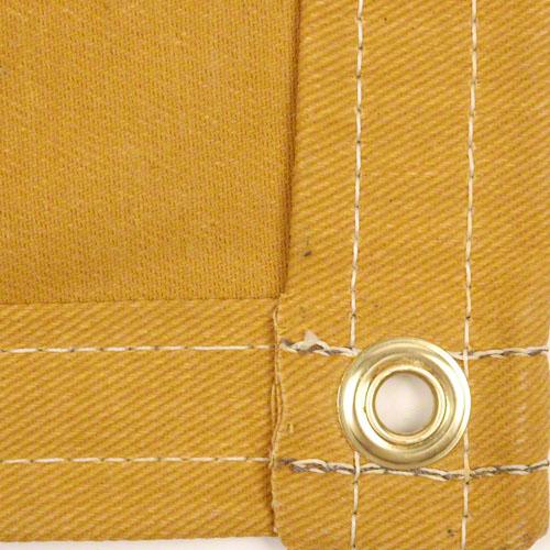 Sigman 16' x 24' Cotton Canvas Tarp 16 OZ - Tan Color - Made in USA