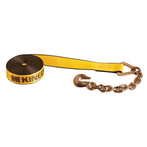 Kinedyne 4" x 30' Winch Strap with Chain Anchor - 423040