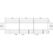 Sigman 8' Drop 3-Piece Flatbed Lumber Tarp Heavy Duty - 3-Piece Set - 18 oz Vinyl Coated Polyester - 3 Rows D-Rings