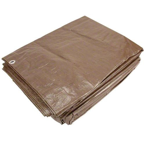 Clearance - 30' x 30' Brown Economy Tarp