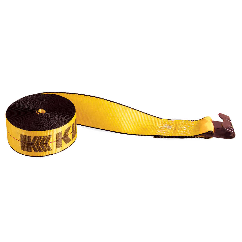 Kinedyne 4" x 35' Winch Strap with 4" Flat Hook - 423521