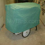 48" x 48" x 72" Heavy Duty Machine Cover - Five-Sided Snug-Fitting Tarp - Finished Size