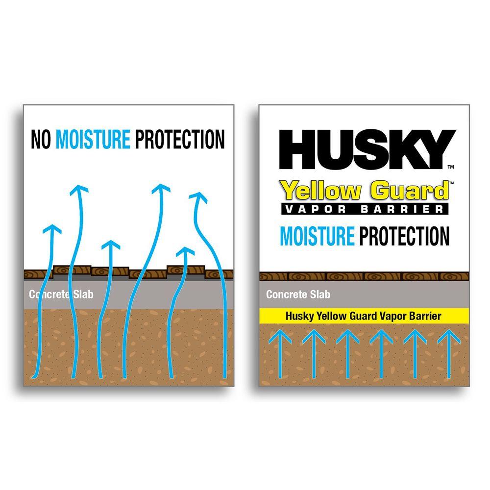 Husky Vapor Barrier Yellow Guard 14' x 140' 15 MIL