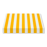 Recacril Acrylic Awning Fabric - R-055 - Stripes - White / Yellow