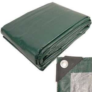 Clearance - 20' x 30' Green Silver Tarp
