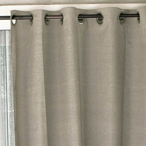 Coolaroo Exterior Designer Outdoor Curtain - 60" x 96" - Dark Linen - Grommet Top - 471804