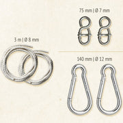 Coolaroo Stainless Steel Hammock Hardware Fixing Kit - Basic 462420