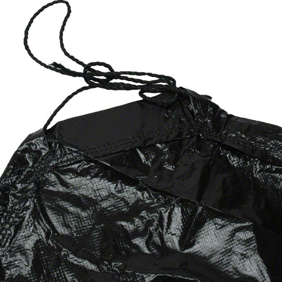 6' x 6' Drawstring Tarp - Leaf Tarp - Yard Tarp - Black Poly