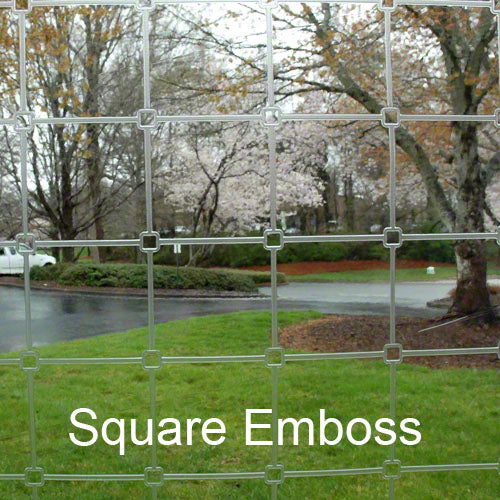 Clearance - Clear Vinyl Fabric 20 MIL - Square Emboss - 54" Width x 1 Yard