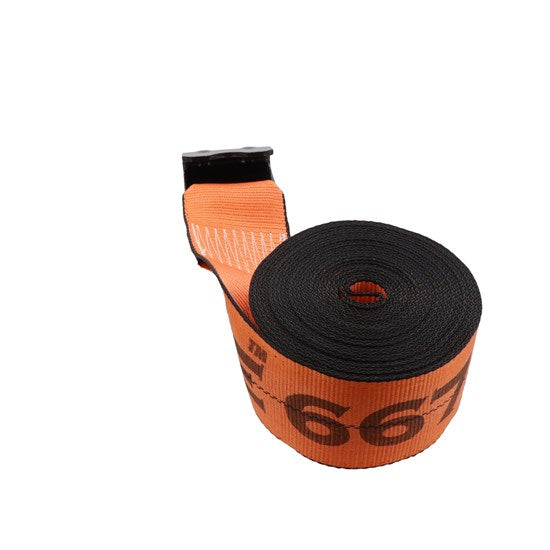 Kinedyne 4"x27' Winch Strap Heavy Duty K-FORCE Flat Hook - 4827D3