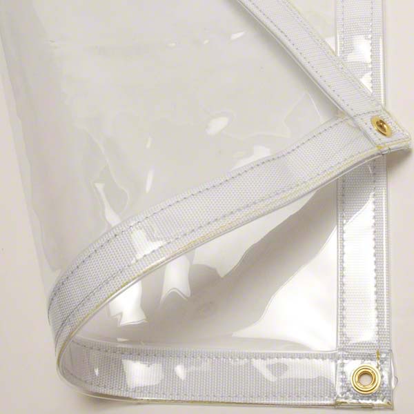 Sigman 8' x 12' Clear Tarp, 20-MIL Clear Vinyl - Made in USA