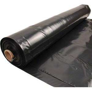 20 x 100 ft. x 10 Mil Roll of Heavy Duty Black Color Plastic Sheet, from Best Materials