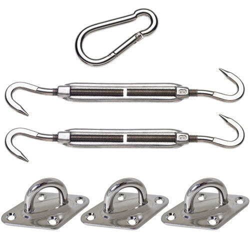 Coolaroo Stainless Steel Triangle Shade Sail Hardware Kit Extreme 471927