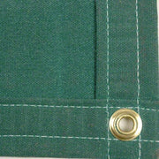 Sigman 10' x 14' Heavy Duty Cotton Canvas Tarp 18 OZ - Green - Made in USA